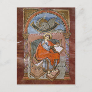 St. Luke, from the Gospel of St. Riquier Postcard