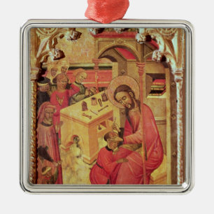 St. Luke Operating on a Man's Head, c.1400-30 Metal Tree Decoration