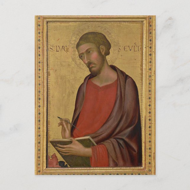 St. Luke Orthodox Christian Icon Postcard (Front)