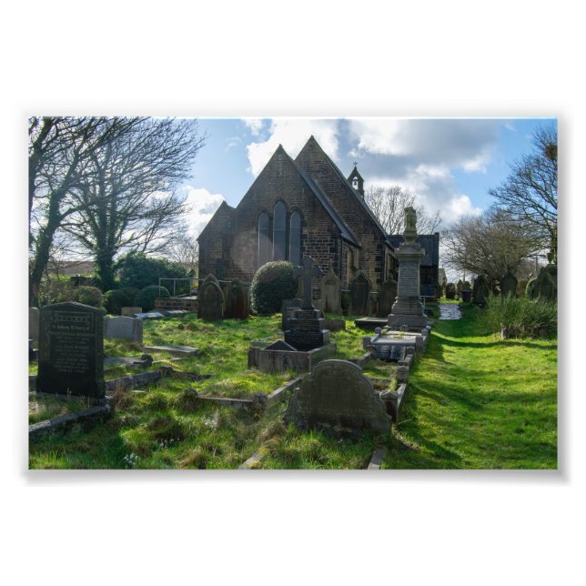 St Luke’s Church and Graveyard, Norland Photo Print (Front)