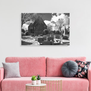 St. Luke's Churchyard, Norland Canvas Print