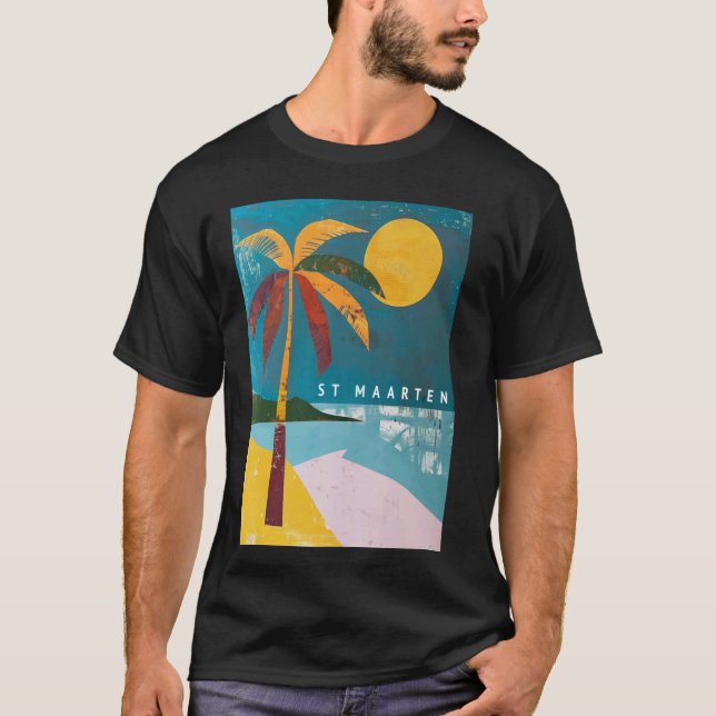 St Maarten Beach Shirt Tropical Cruise Holiday Sou (Front)
