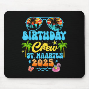 St. Maarten Birthday Crew Vacation Cruise 2025 Sum Mouse Mat