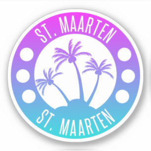 St. Maarten Blue Gradient Sint Martin