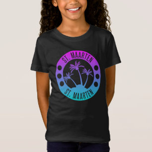 St. Maarten Blue Gradient Sint Martin T-Shirt