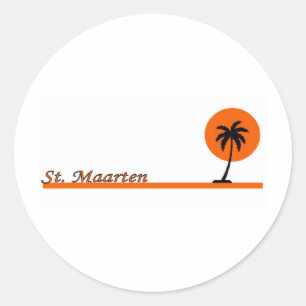 St. Maarten Classic Round Sticker