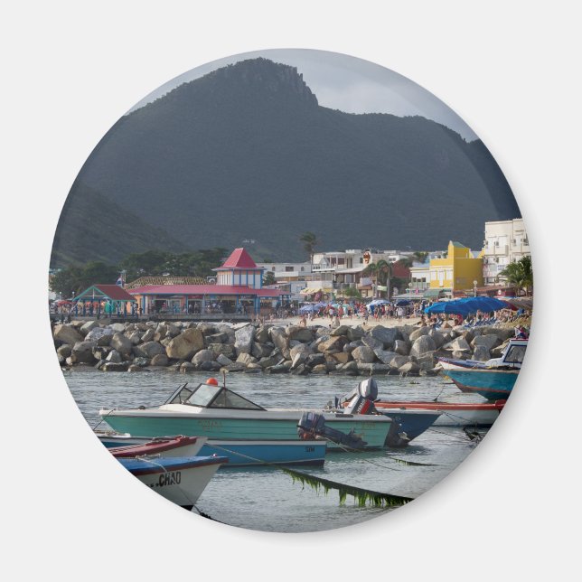 St. Maarten Harborside Magnet (Front)