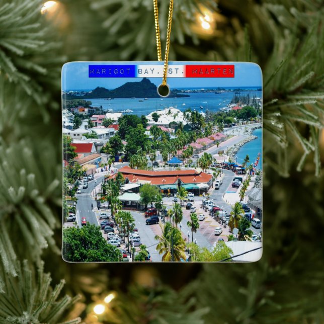 St. Maarten - Marigot Bay  Ceramic Ornament (Tree)