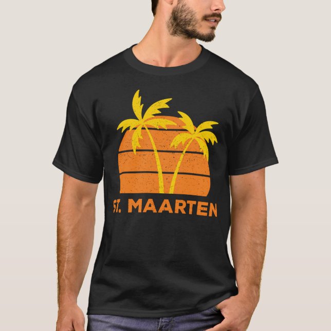 St. Maarten Retro T-Shirt (Front)