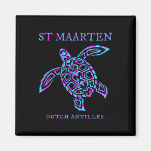 St. Maarten Sea Turtle Boys Girls Womens Vacation Magnet