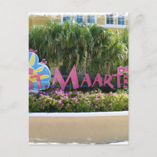 St. Maarten Sign Postcard