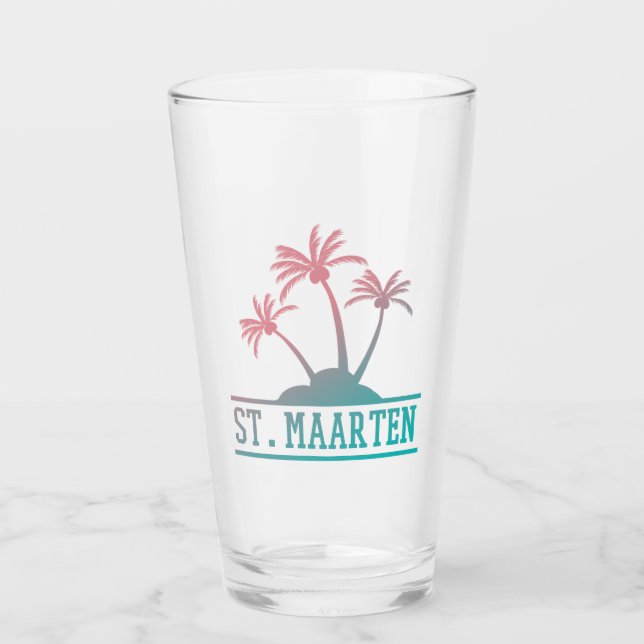 St. Maarten | Sint Martin Gradient Glass (Front)