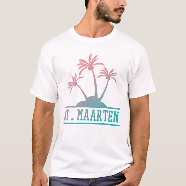 St. Maarten | Sint Martin Gradient T-Shirt (Front)