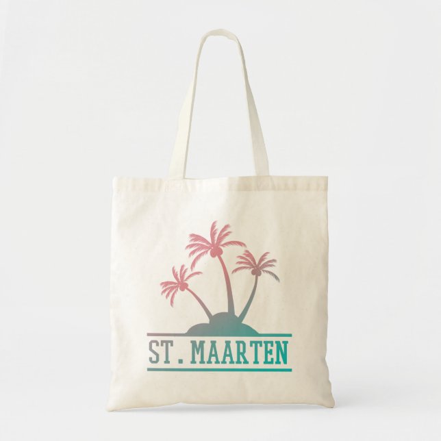 St. Maarten | Sint Martin Gradient Tote Bag (Front)