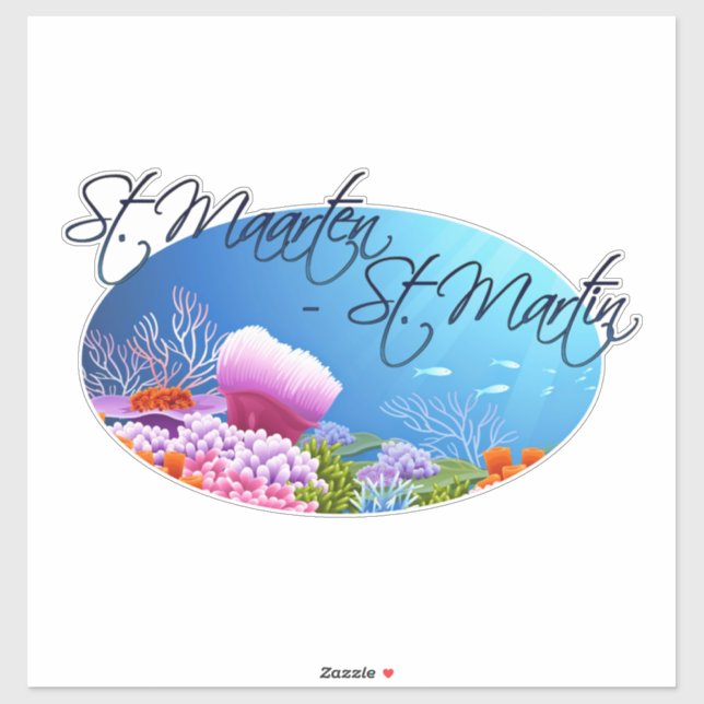 St. Maarten - St. Martin decal (Sheet)