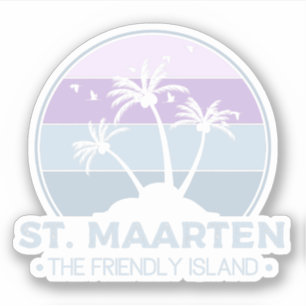 St. Maarten The friendly Island retro Sint Martin
