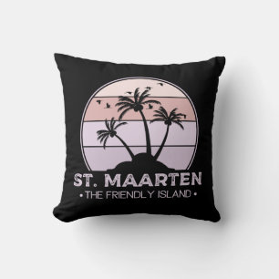 St. Maarten The friendly Island retro Sint Martin Cushion