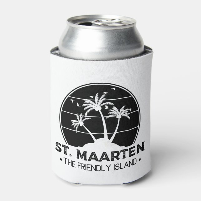 St. Maarten The friendly Island Sint Martin Can Cooler (Can Front)