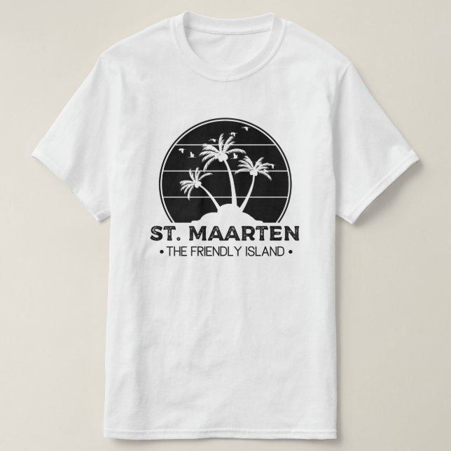 St. Maarten The friendly Island Sint Martin T-Shirt (Design Front)