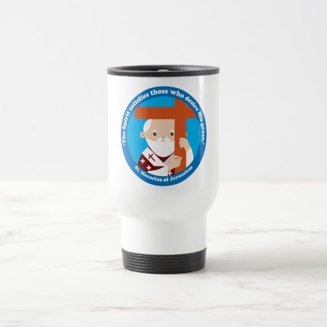 St. Macarius of Jerusalem Travel Mug (Center)