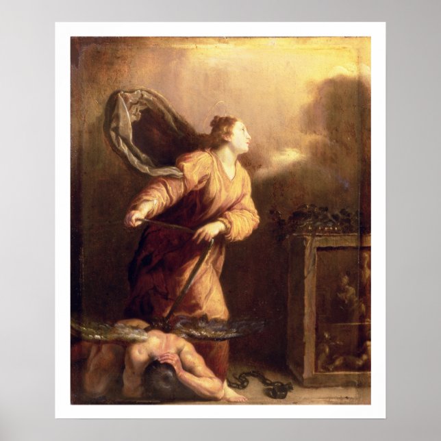 St. Margaret beside the vanquished Devil (panel) Poster (Front)