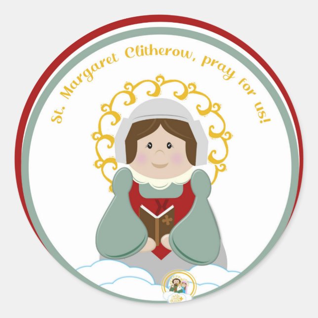 St. Margaret Clitherow Classic Round Sticker (Front)