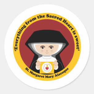 St. Margaret Mary Alacoque Classic Round Sticker