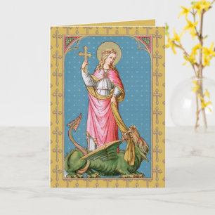 St. Margaret of Antioch (SAU 038) Blank Greeting Card