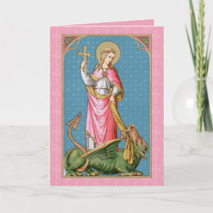 St. Margaret of Antioch (SAU 038) Blank Greeting Card