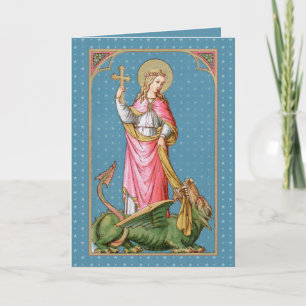 St. Margaret of Antioch (SAU 038) Blank Greeting Card