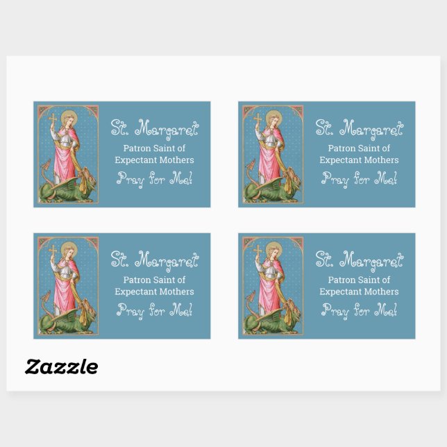 St. Margaret of Antioch (SAU 038) Rectangular Sticker (Sheet)