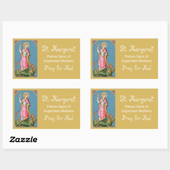 St. Margaret of Antioch (SAU 038) Rectangular Sticker (Sheet)