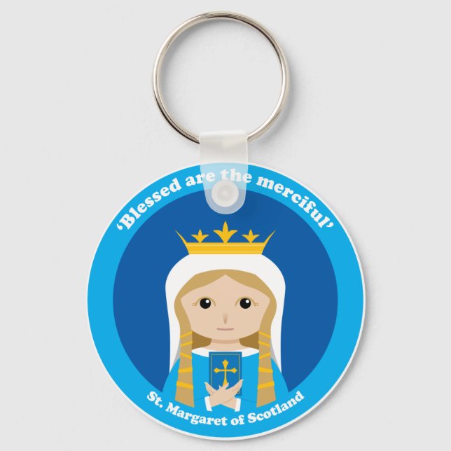 St. Margaret of Scotland Key Ring (Front)