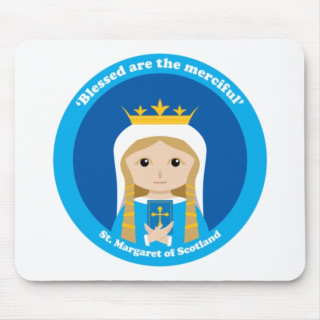 St. Margaret of Scotland Mouse Mat (Front)
