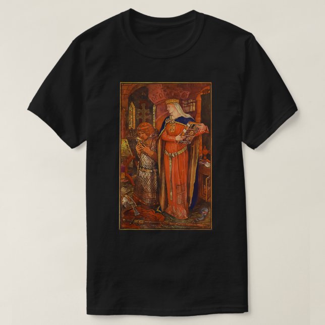 St Margaret Queen of Scotland Art Catholic Saint  T-Shirt (Design Front)
