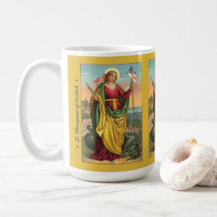 St. Margaret with Dragon and Resurrection Banner Coffee Mug