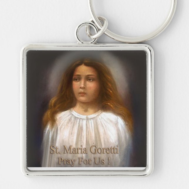 St. Maria Goretti, Martyr for Purity, Key Ring (Front)