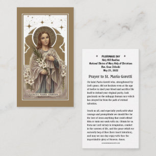 ST. MARIA GORETTI PARISH PILGRIMAGE HOLY CARDS