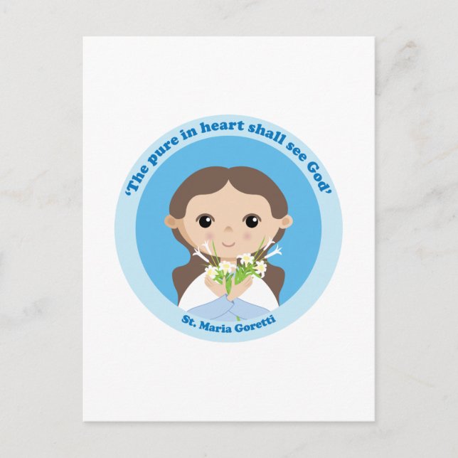 St. Maria Goretti Postcard (Front)
