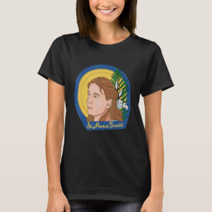 St Maria Goretti Purity Catholic Saints Lily Symb T-Shirt