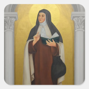 St. Maria Maravillas de Jesus Carmelite Nun Square Sticker