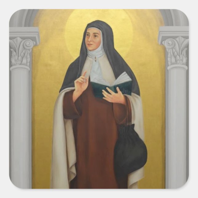 St. Maria Maravillas de Jesus Carmelite Nun Square Sticker (Front)
