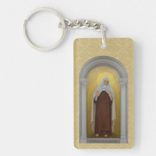 St. Mariam of Jesus Crucified Carmelite Prayer Key Ring