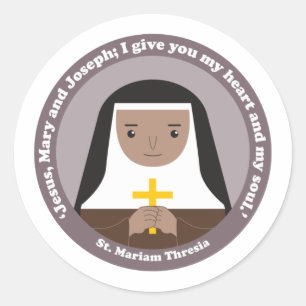 St. Mariam Thresia Classic Round Sticker