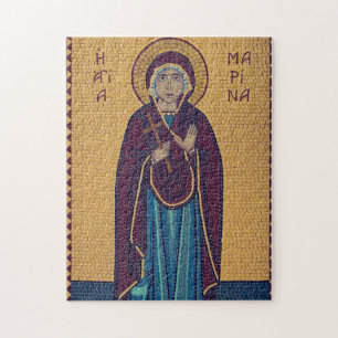 St. Marina of Antioch Orthodox Christian Icon Jigsaw Puzzle