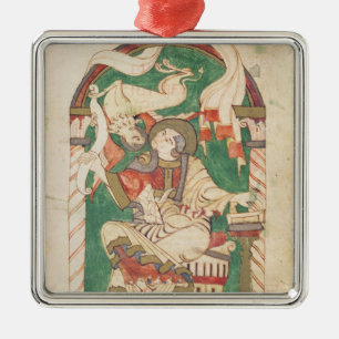 St. Mark, from a gospel from Corbie Abbey Metal Tree Decoration