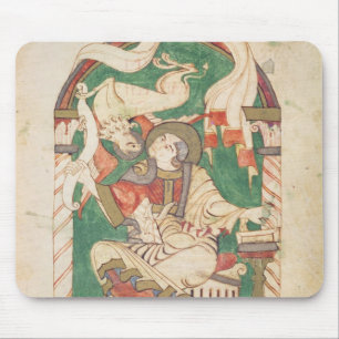 St. Mark, from a gospel from Corbie Abbey Mouse Mat