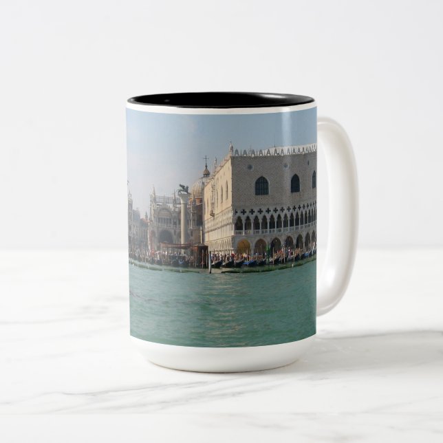 St. Mark’s Square from the Grand Canal Two-Tone Coffee Mug (Front Right)