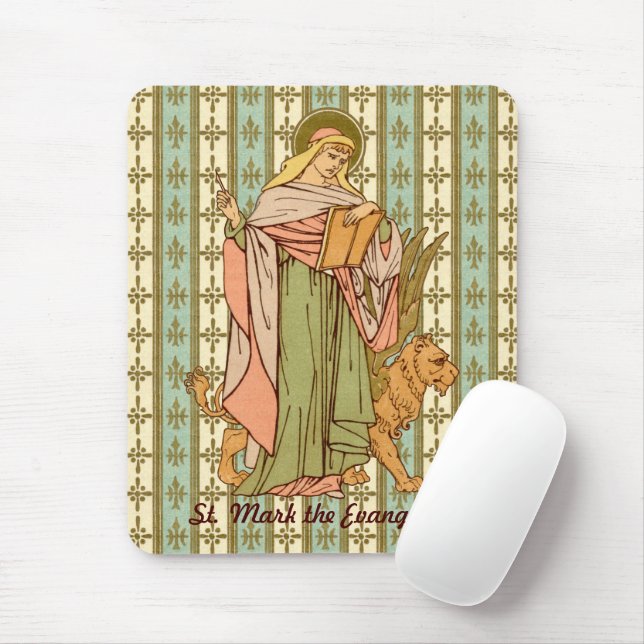 St. Mark the Evangelist (RLS 09) (Style 2) Mouse Mat (With Mouse)