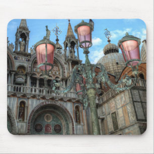 St. Marks and Lamp, Venice, Italy Mouse Mat